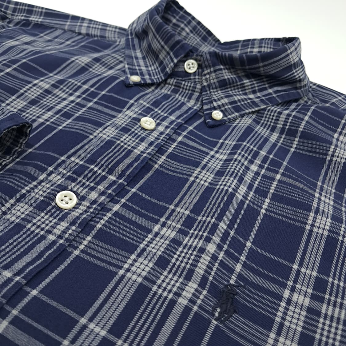 CN804 2XL 폴로 랄프로렌 네이비잉크 멀티 체크 긴팔 셔츠 남방 상품이미지5