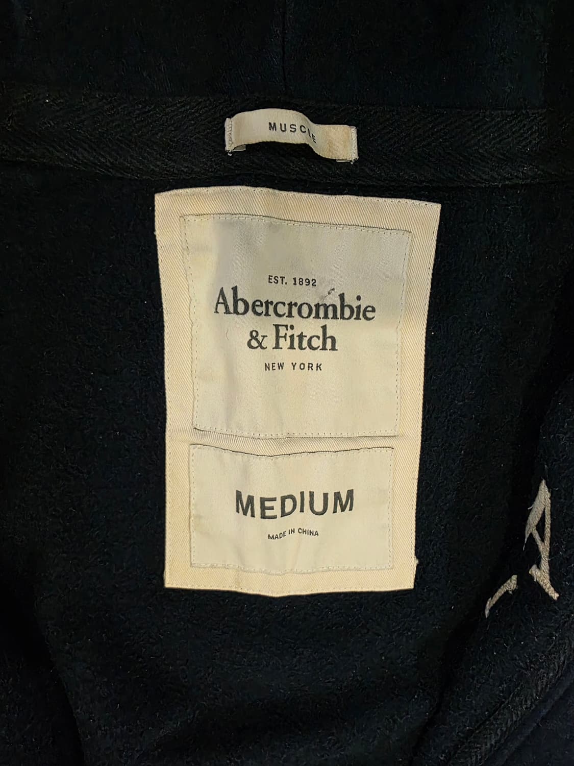 아베크롬비 네이비 후드 가디건 M 상품이미지2