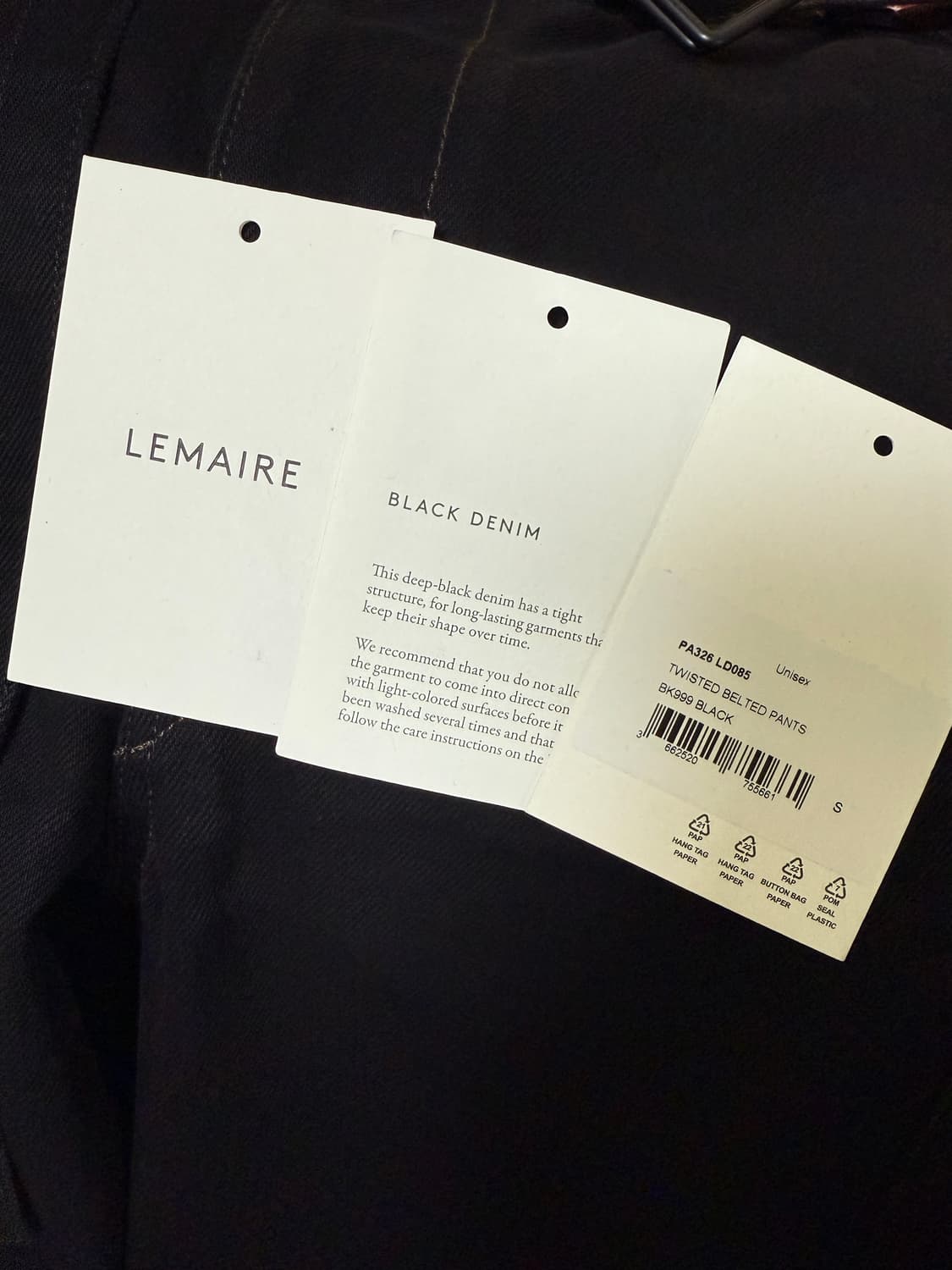 [S] 르메르/ 트위스티드 벨티드 팬츠 상품이미지8