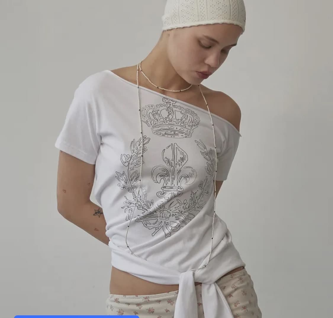 스컬프터 Chateau Shithole Tie Tee White 상품이미지1