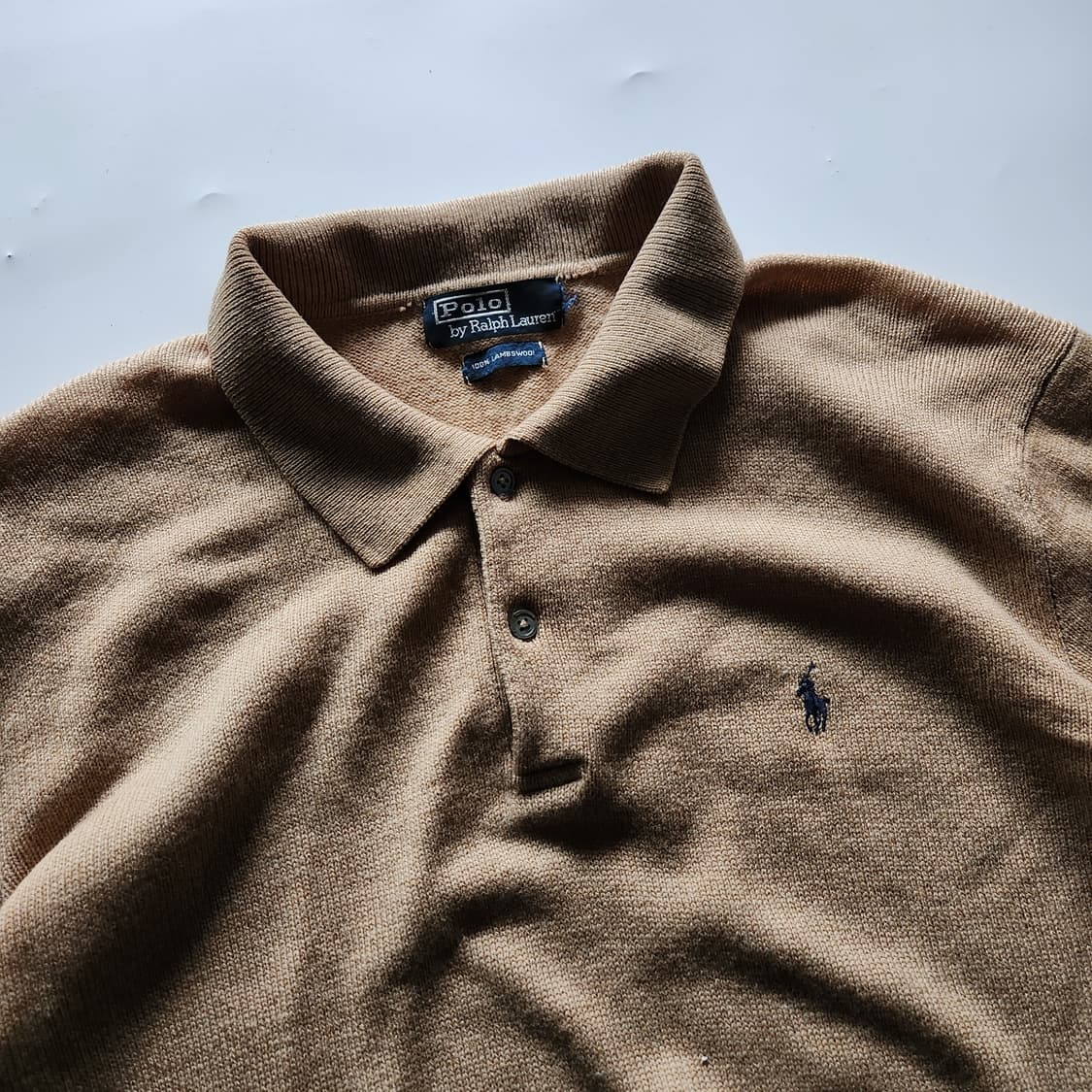 90s 폴로 램스울 카라니트 상품이미지5