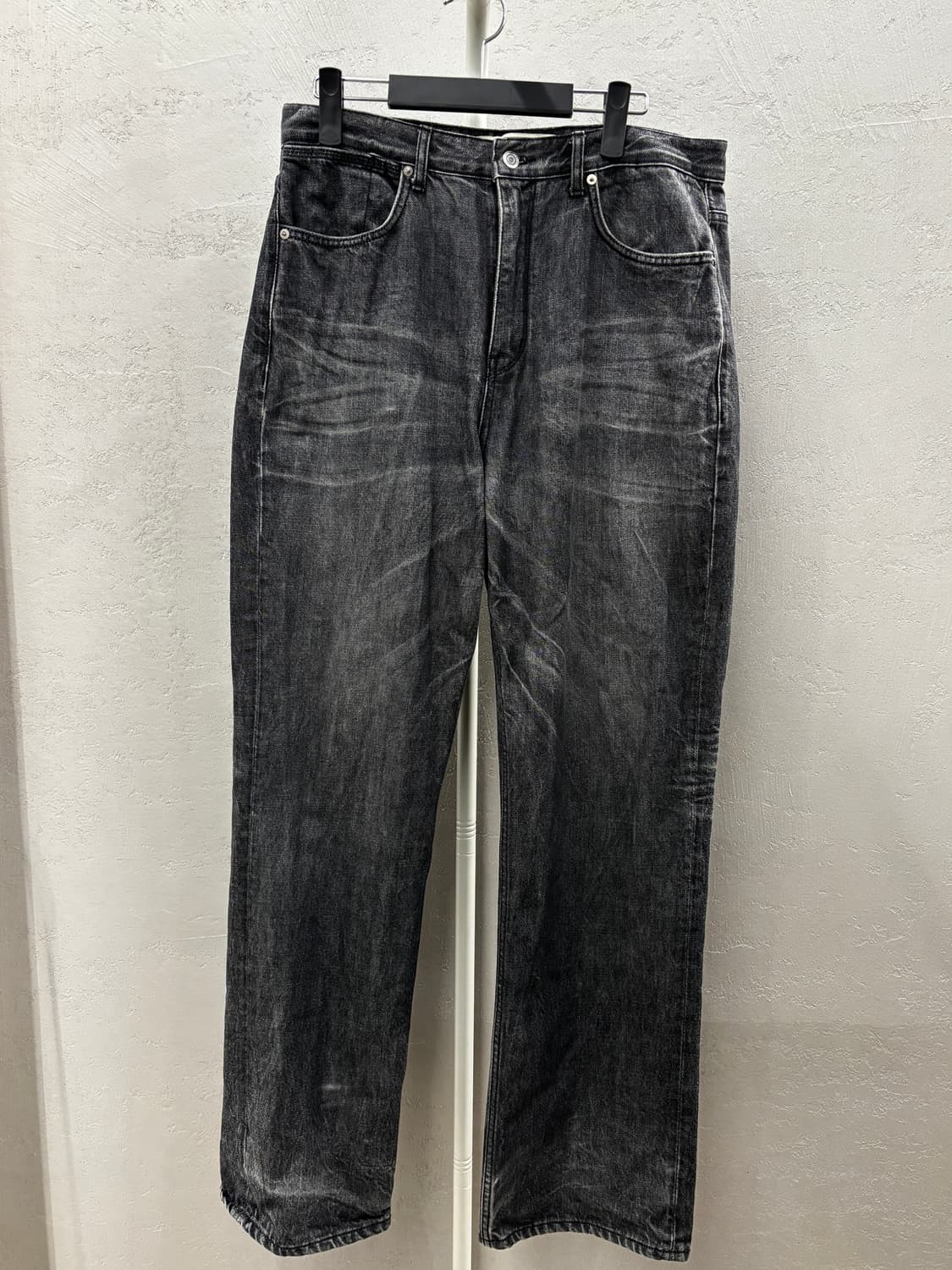 insilence 블랙 워싱 데님 청바지 L 상품이미지2