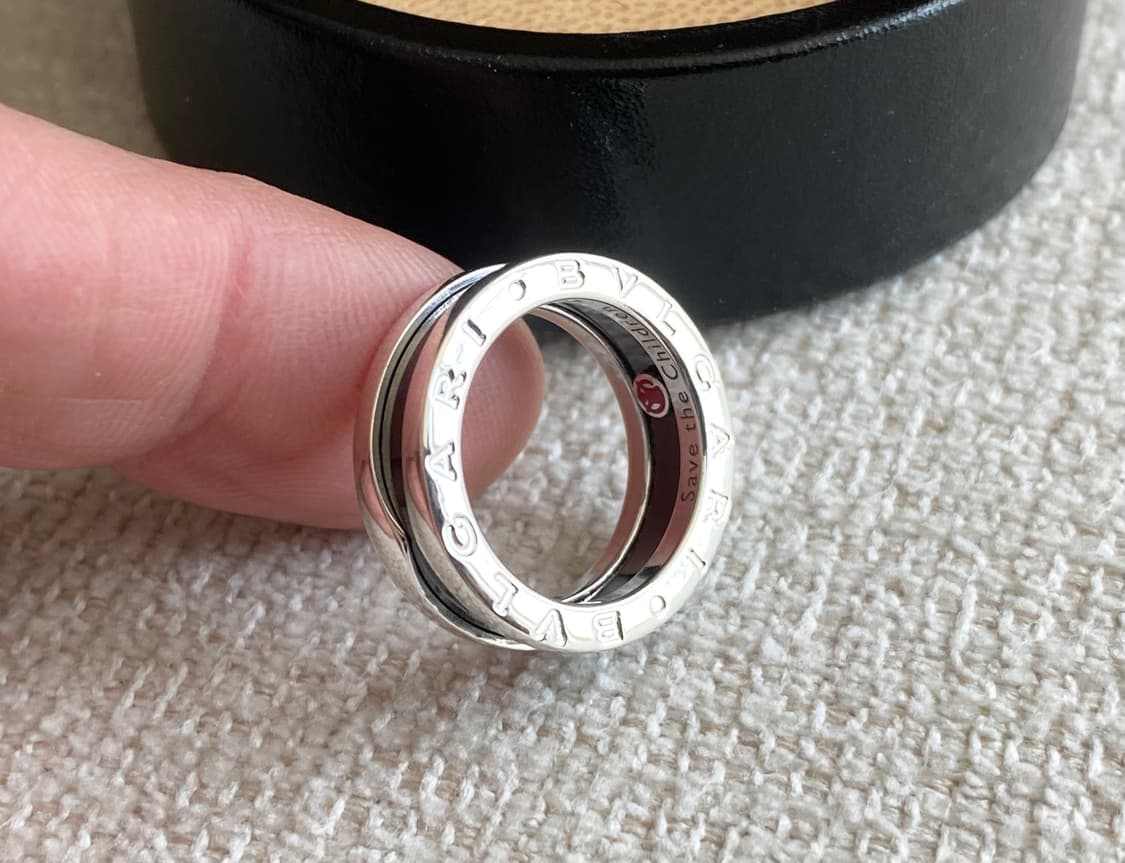 불가리 세이브더칠드런 반지 50호 스털링 실버 상품이미지4