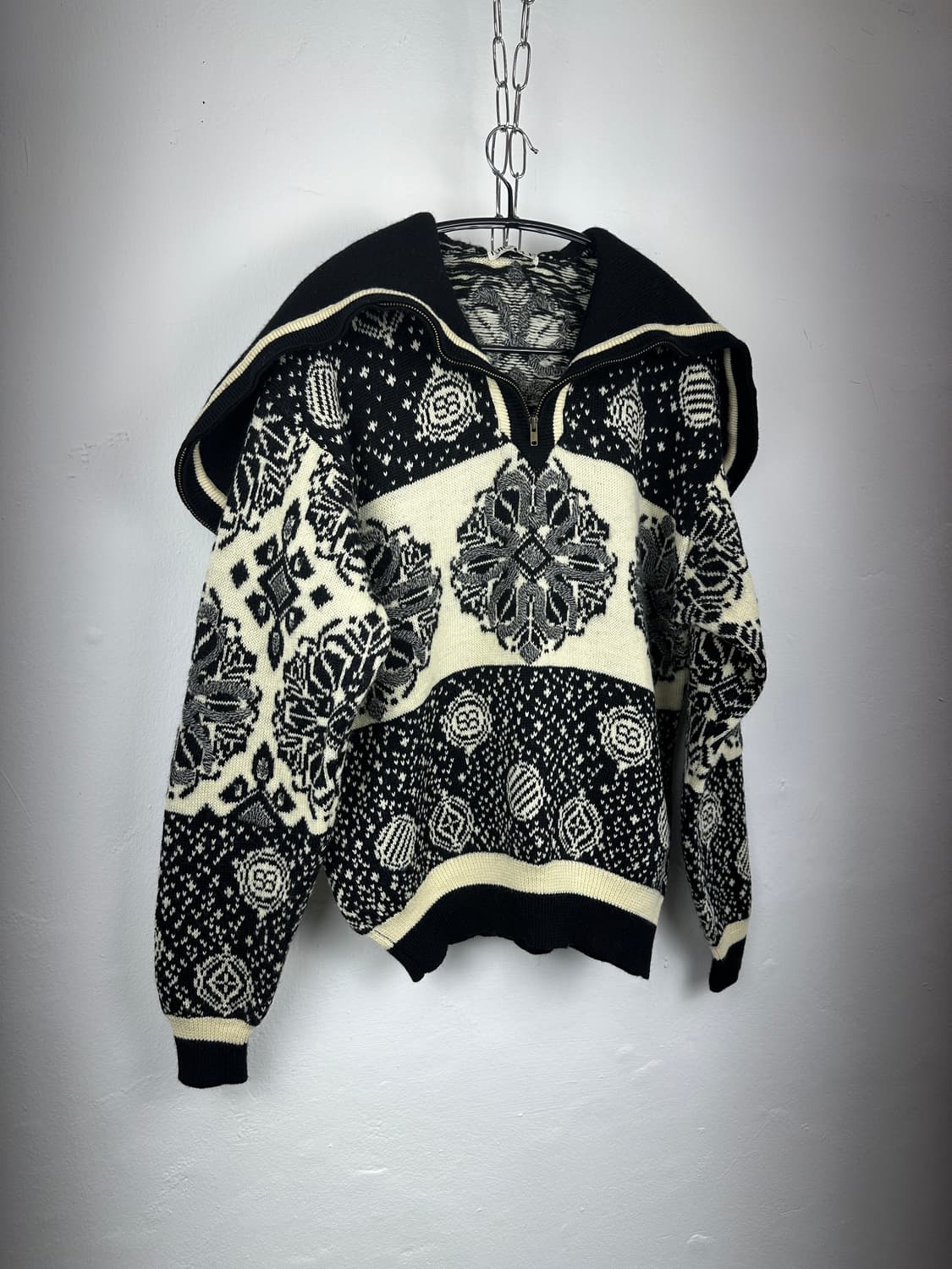 Monsieur Nicole high neck zip up jacquar 상품이미지4