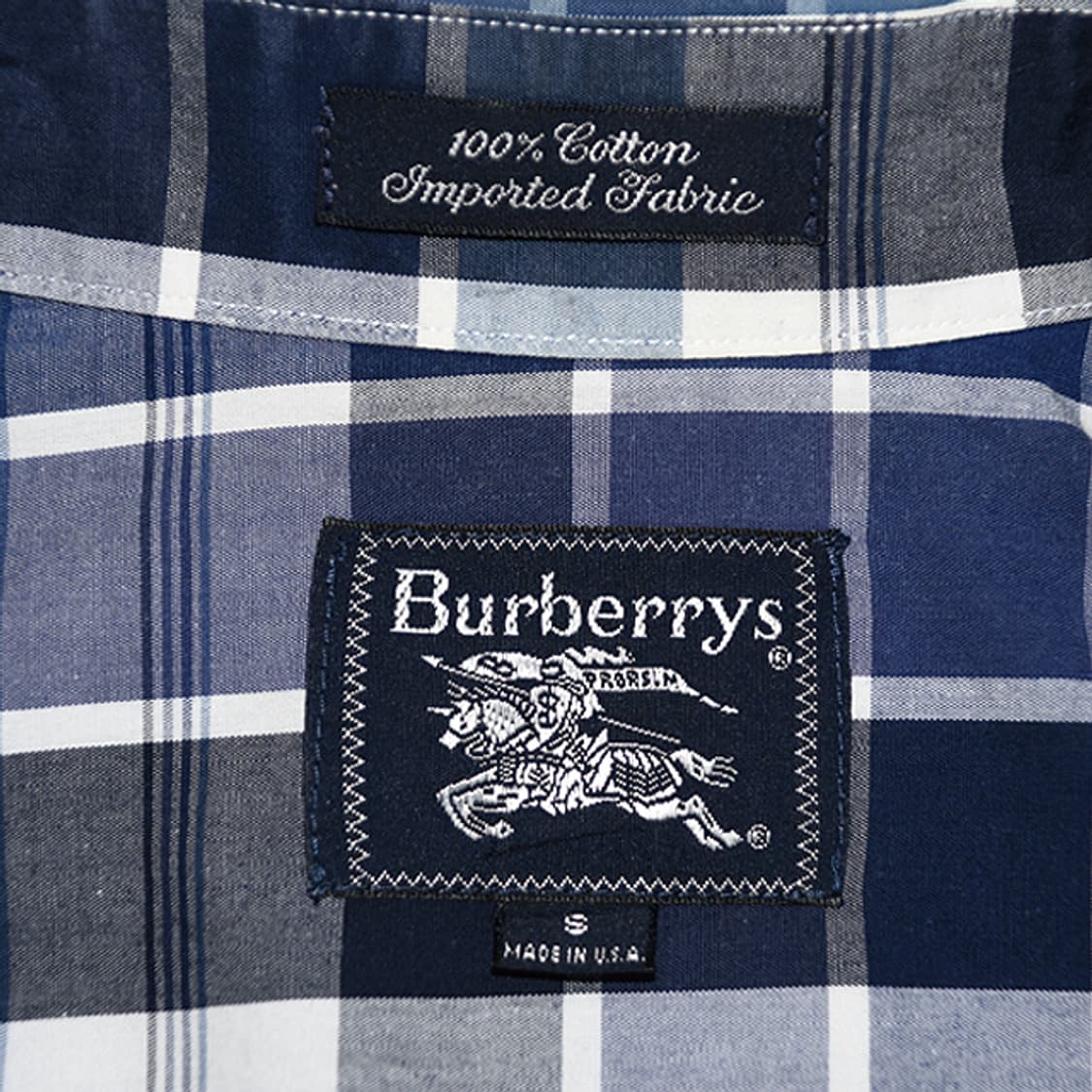 made in USA Burberrys 90s체크반팔셔츠 상품이미지5