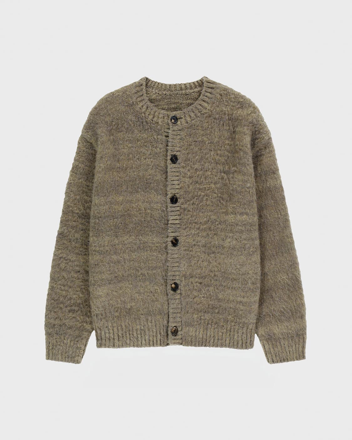 벨리에 브러쉬드 탐 가디건 - 스모크 베이지 5(105) 상품이미지1