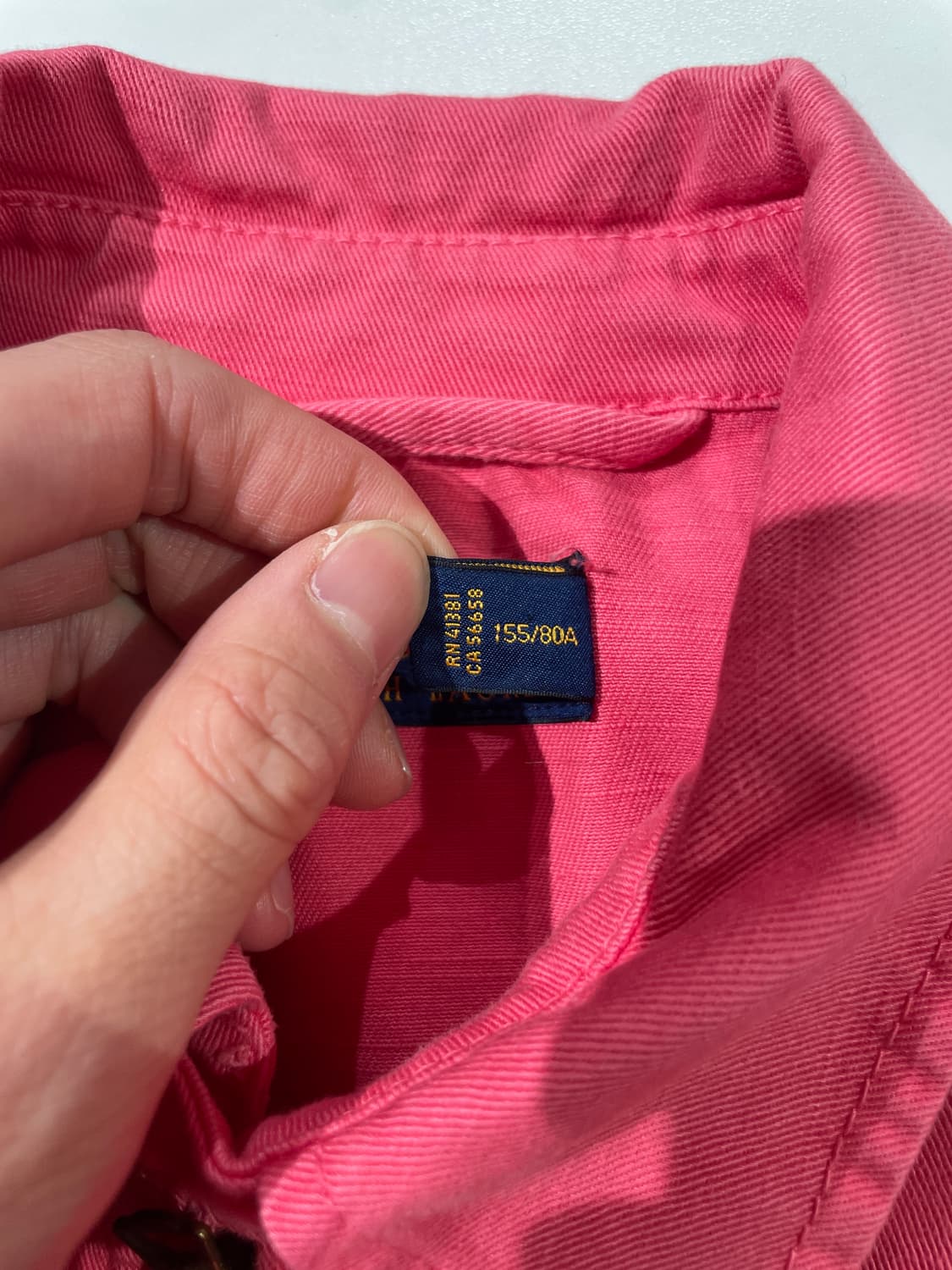 폴로 랄프로렌 플라밍고 화이트포니 스펠링 투 웨이 스윙 탑 자켓 상품이미지8