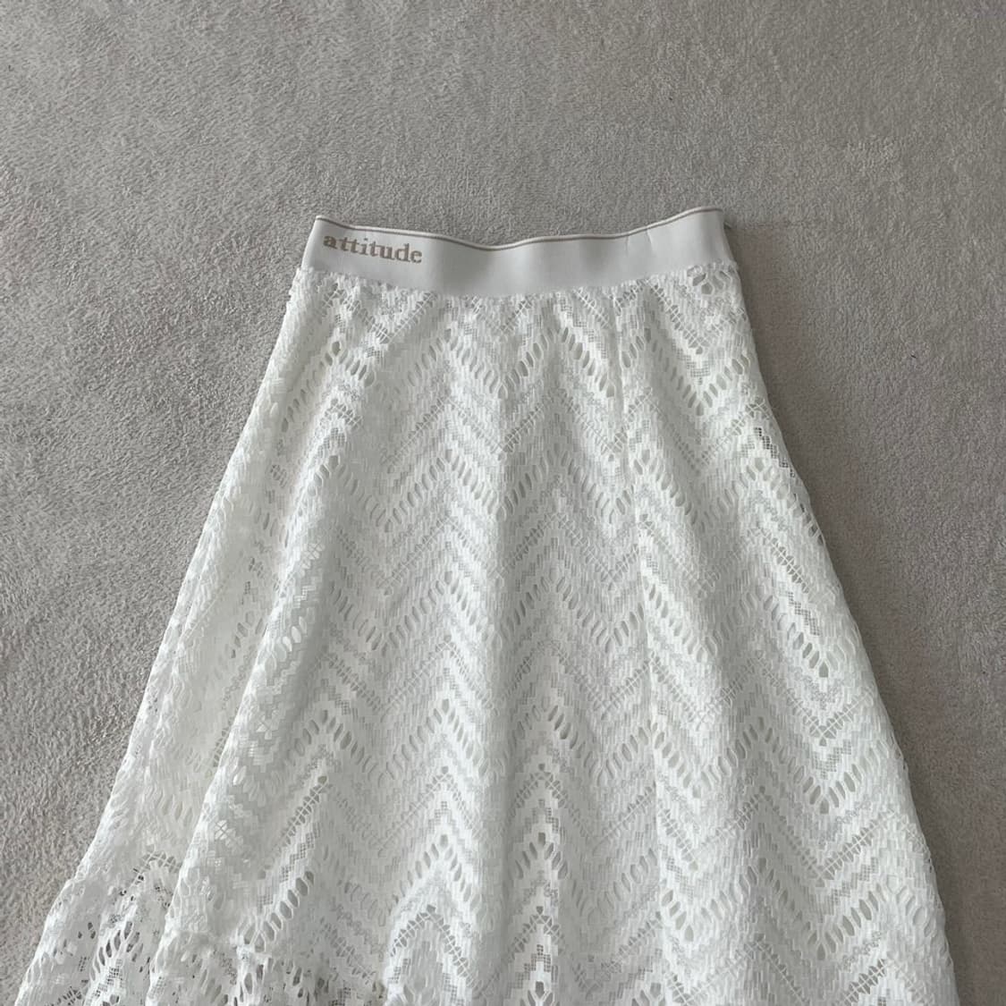 [67] 시스템 한섬 2023 레이스 스커트 롱치마 상품이미지2