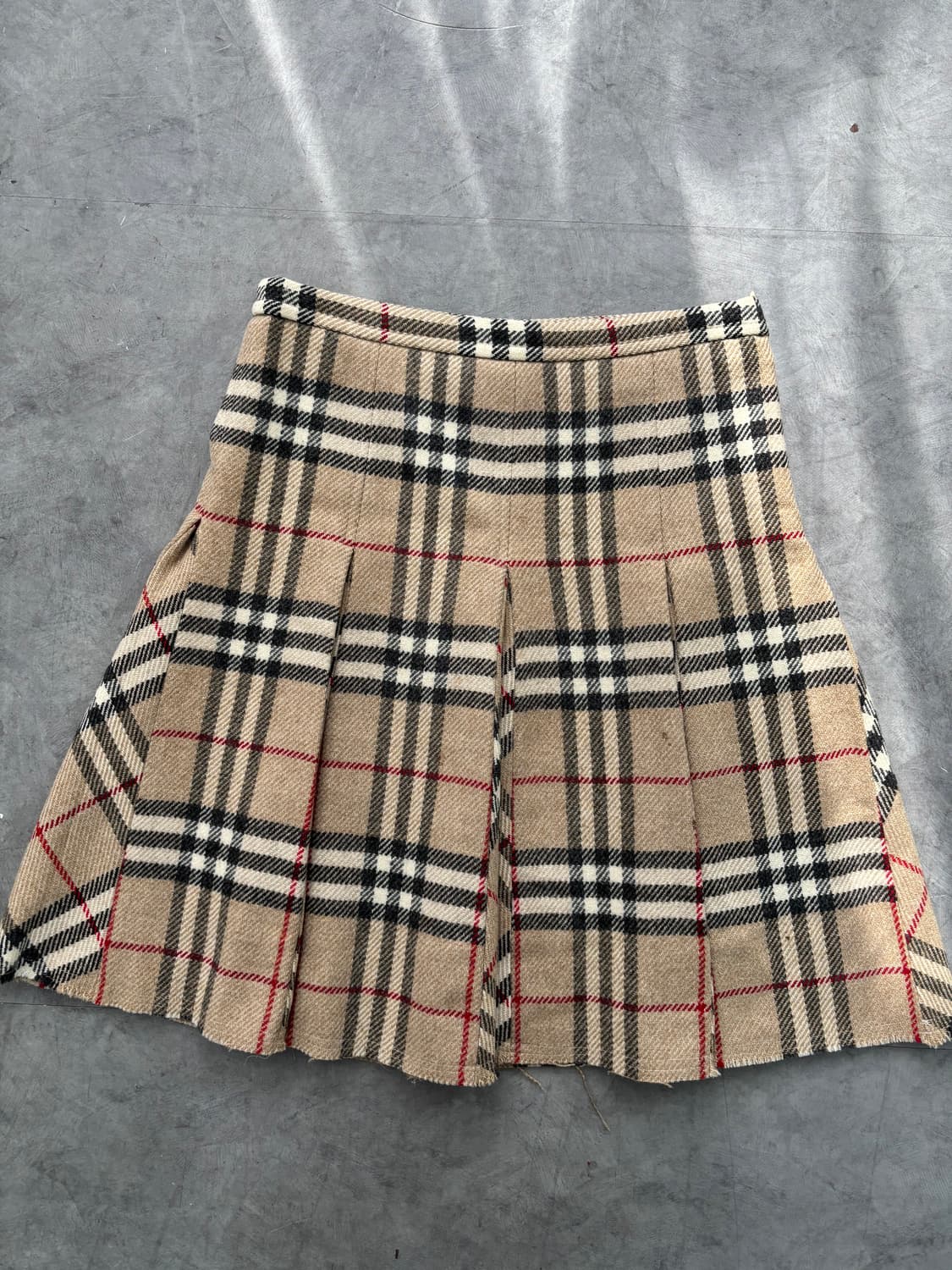 Burberry 버버리 노바체크 울 플리츠 스커트   상품이미지1