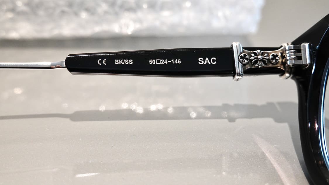크롬하츠 삭 SAC 블랙/실버 안경 상품이미지9
