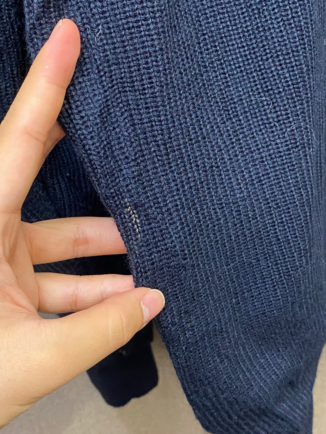 빈티지 헤비 니트 집업 상품이미지5