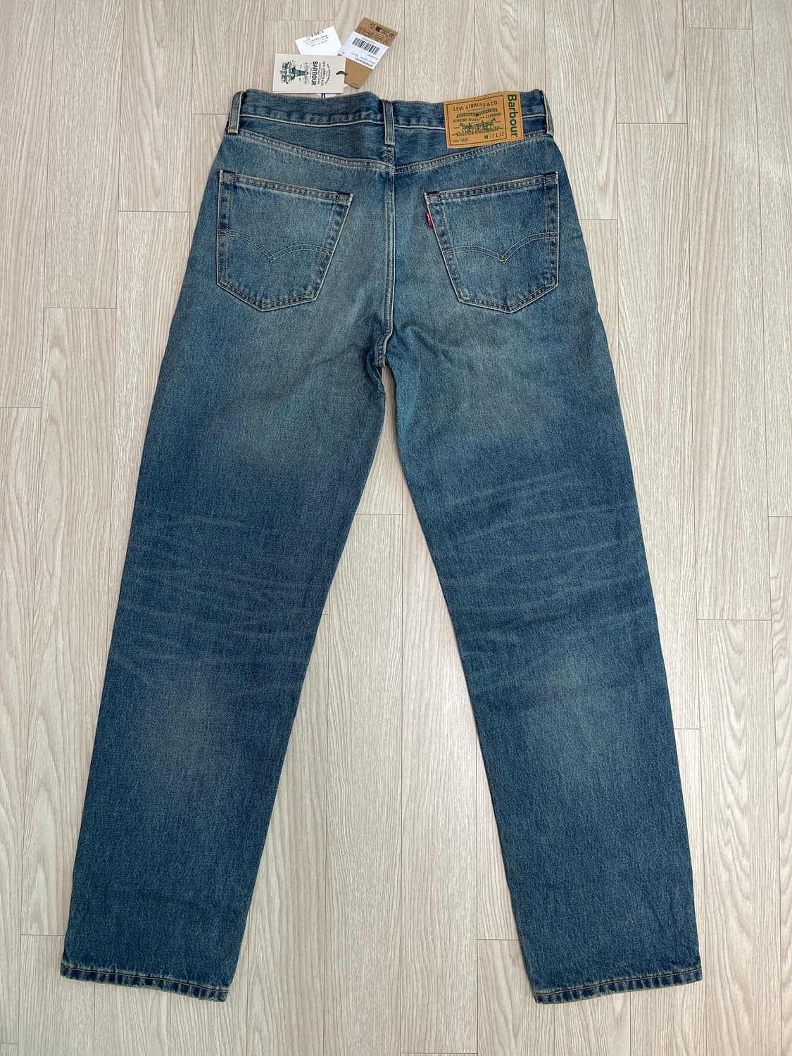 리바이스 x 바버 568 루즈 진 다크 워시 데님 32 상품이미지1