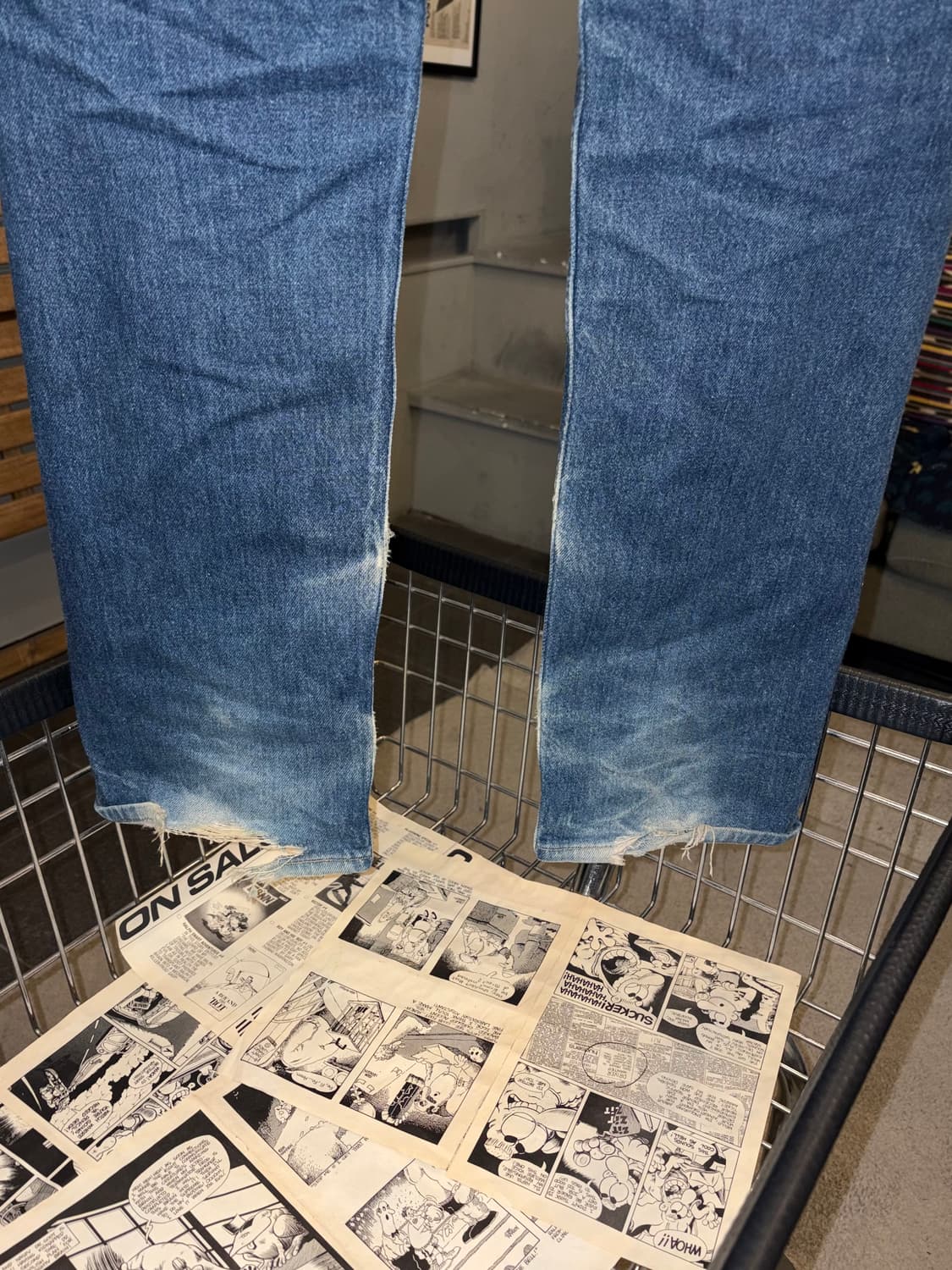 90’s Levi’s 501 501 USA denim washed pan 상품이미지9