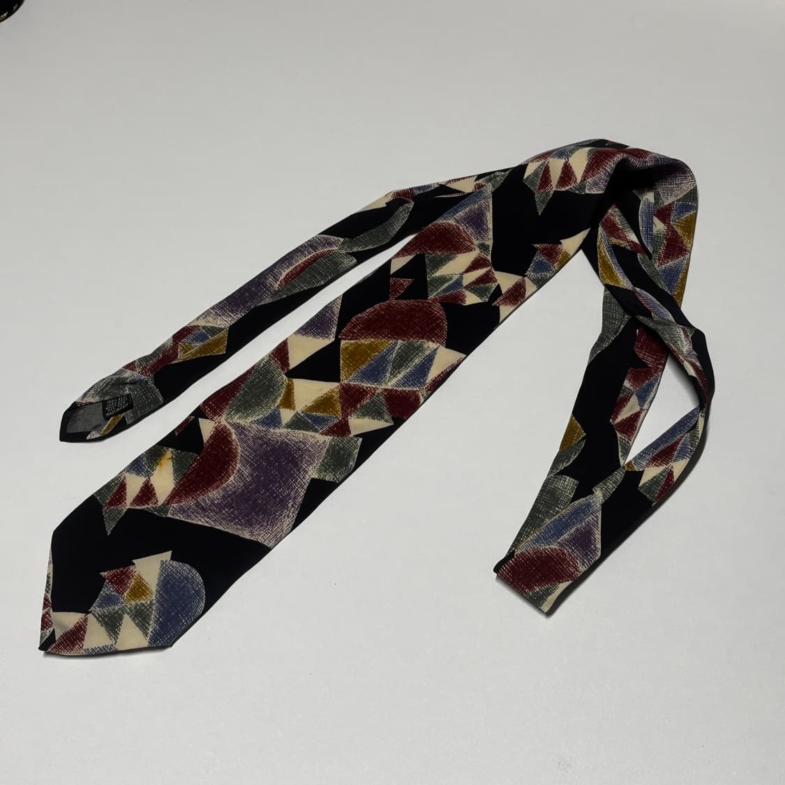 Made in italy 빈티지 컬러 프린팅 실크 넥타이 상품이미지3