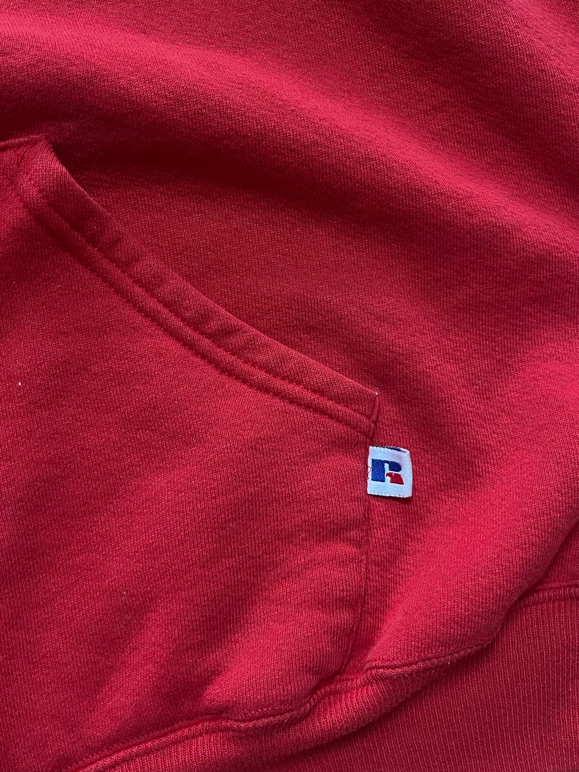 빈티지 USA 러셀 후드집업 XXL 레드 상품이미지5