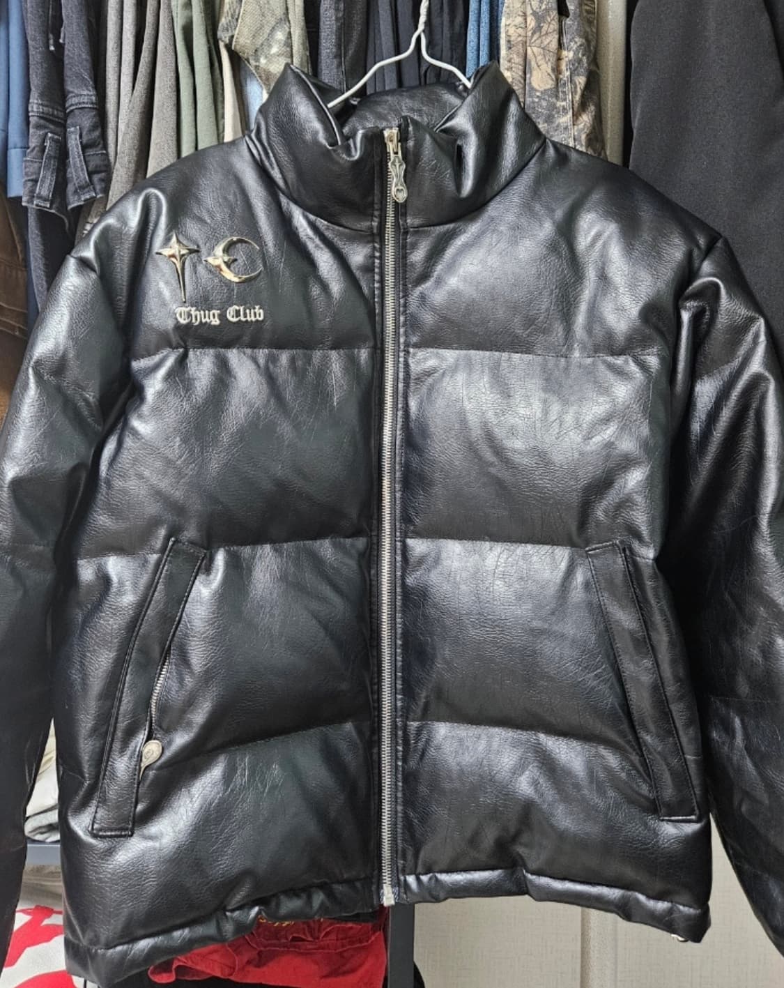 떠그클럽 레더패딩2 상품이미지1