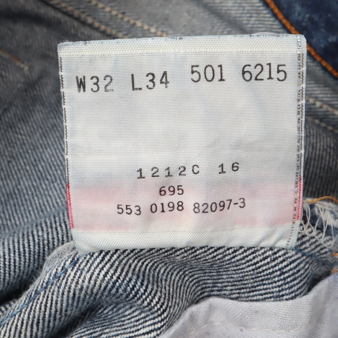 리바이스 501 워시드 진 데님팬츠 상품이미지9