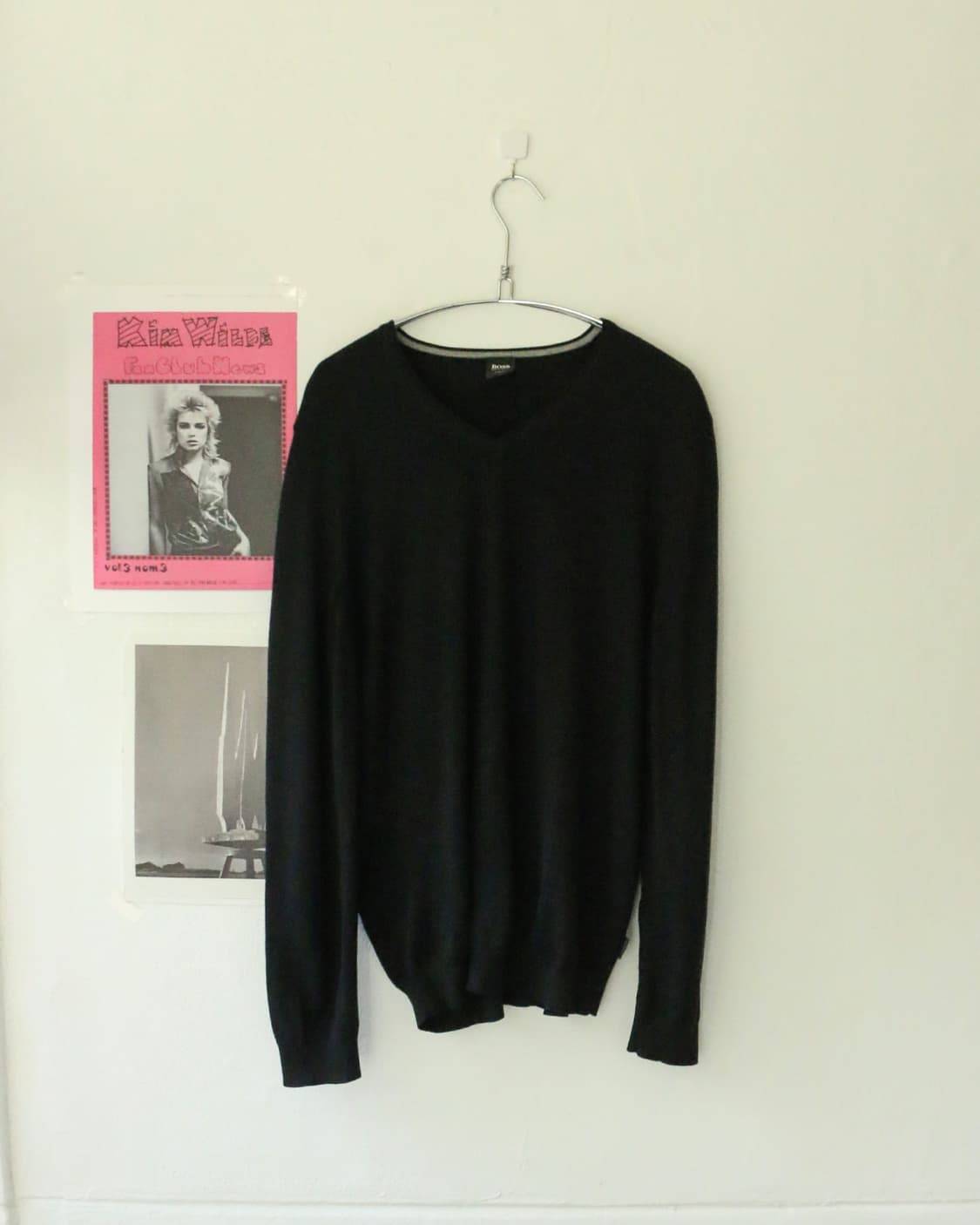 휴고보스 블랙 브이넥 롱슬리브 니트 상품이미지3