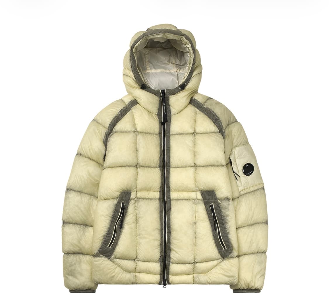C.P. 컴퍼니 D.D. 쉘후드다운자켓 피스타치오 쉘 베이지 - 25fw 상품이미지1