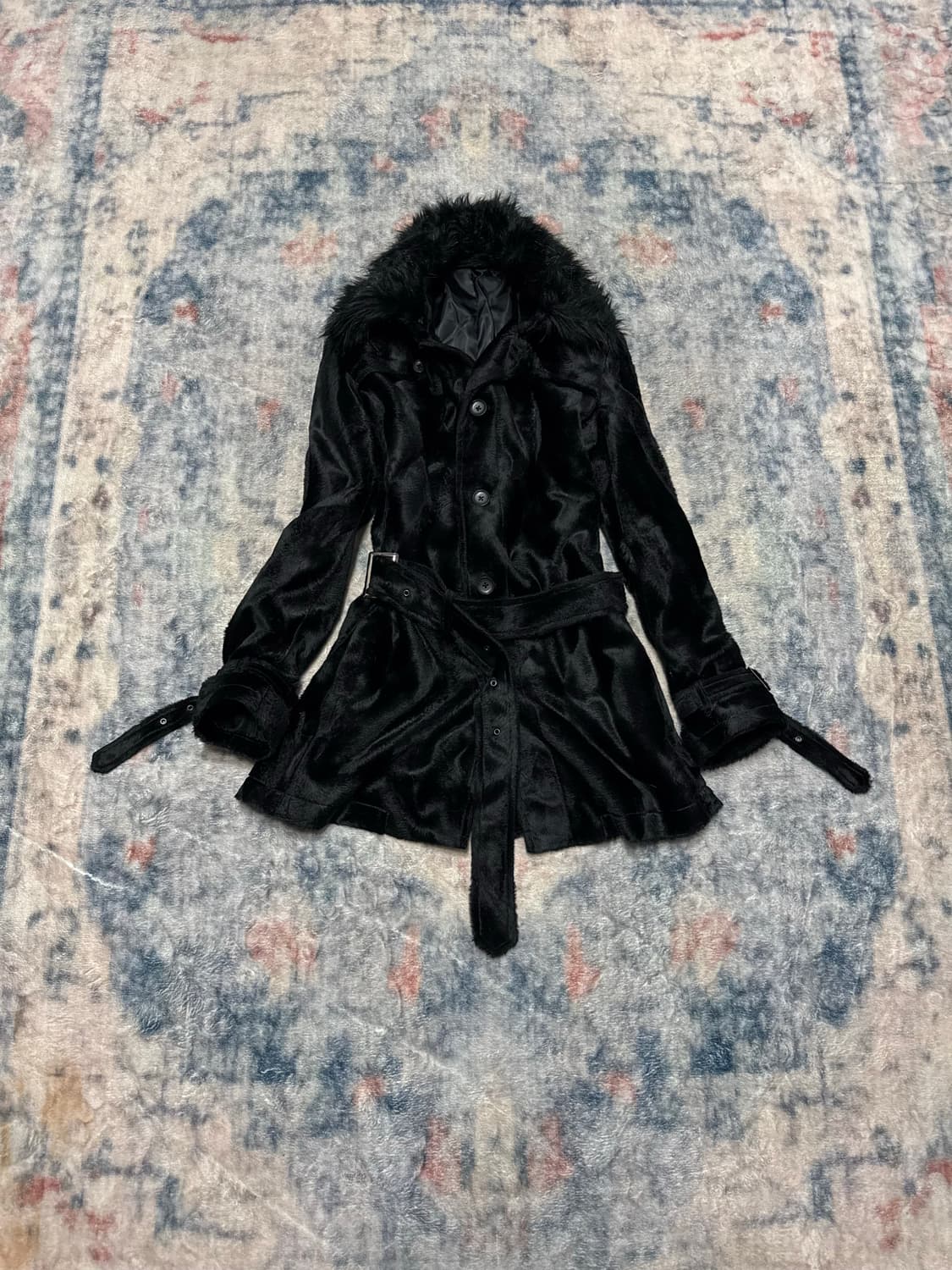 Semantic design vkei dark trimming fur j 상품이미지1