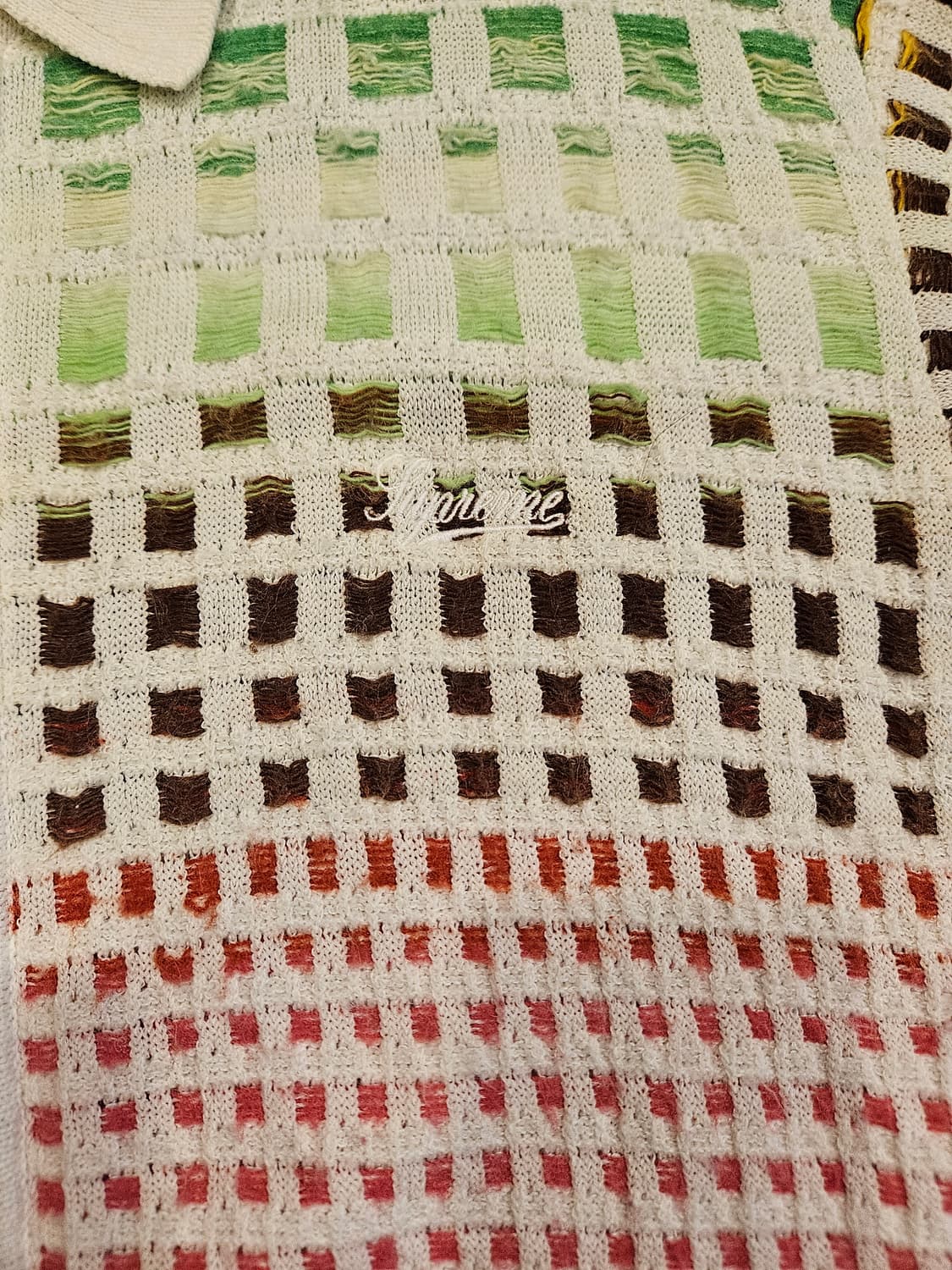 슈프림 그라디언트 그리드 집업 티셔츠 상품이미지3