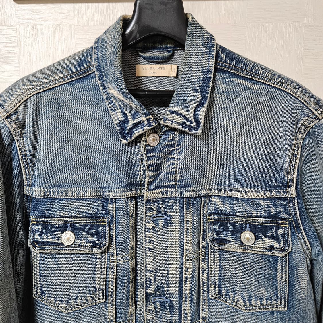 올세인츠 데미지 데님 트러커 자켓 상품이미지3