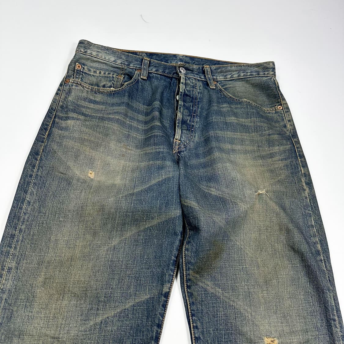 32 리바이스 501 빈티지 워싱 스트레이트 데님팬츠 상품이미지3