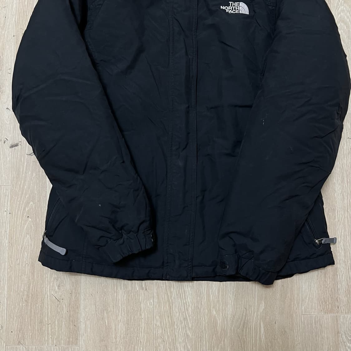 노스페이스 로고 구스다운 후드 패딩 L/90  상품이미지4