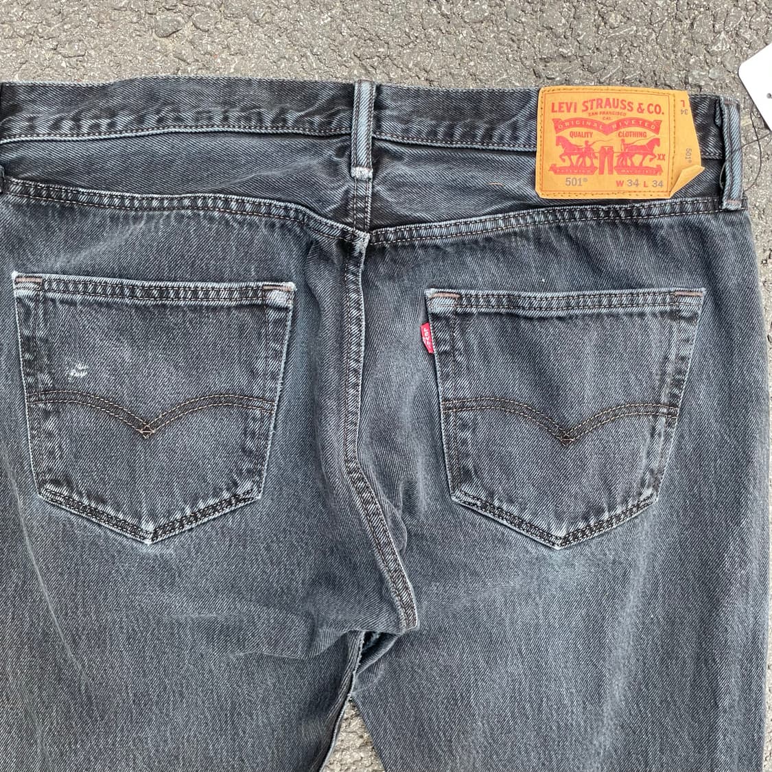 리바이스 501 흑청팬츠 p480 상품이미지6