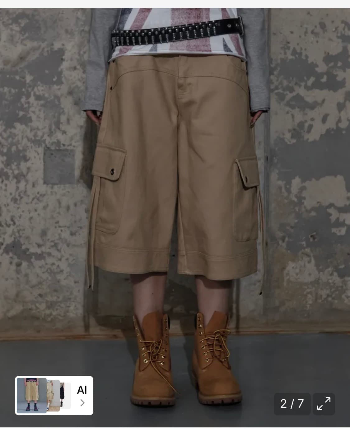 팬시클럽 크로스 포켓 버뮤다팬츠 1 상품이미지2