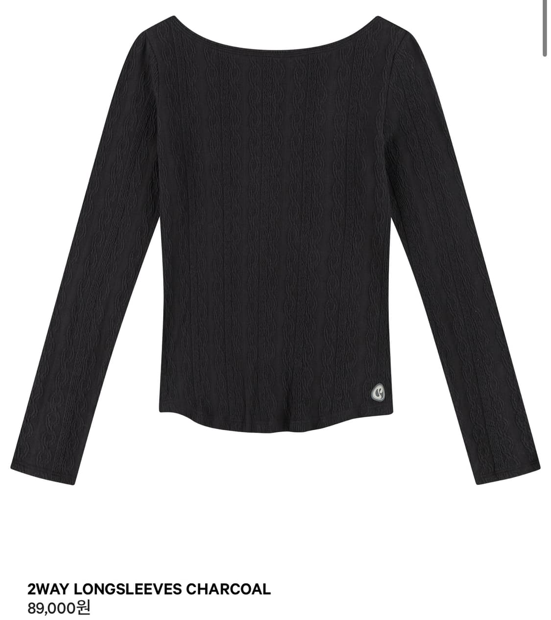 🩶 coyseio 2way longsleeves charcoal 🩶 상품이미지1