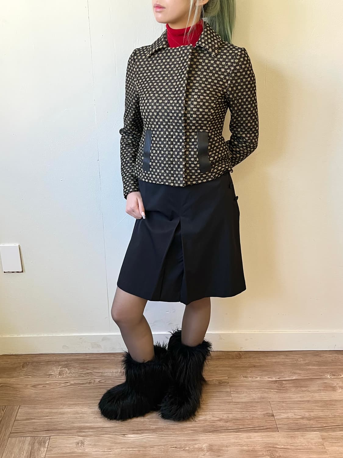 Rue de B 버튼 핀턱 스커트  상품이미지4