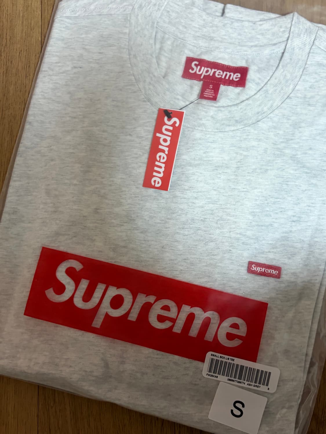 슈프림 롱슬리브 s 애쉬 그레이 상품이미지2