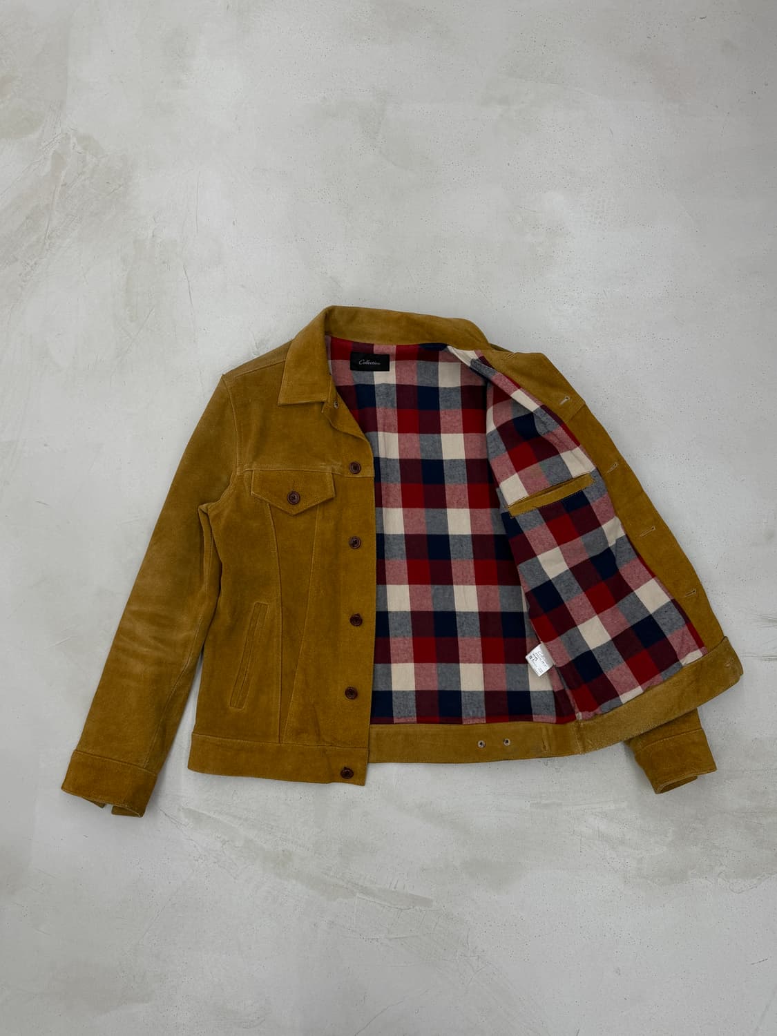 Collective(콜렉티브) 천연 소가죽 스웨이드 자켓 상품이미지3