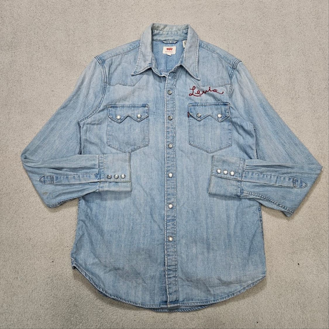 리바이스 체인스티치 웨스턴 셔츠 S 상품이미지2