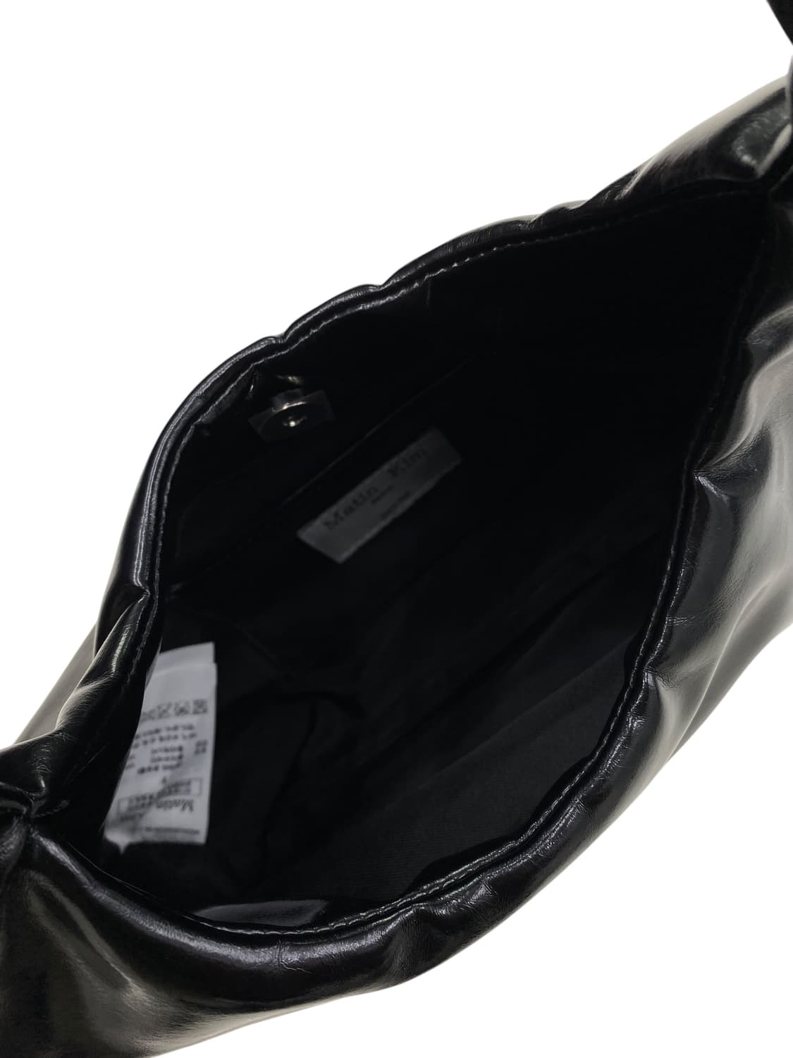 마뗑킴 블랙 레더 호보백 상품이미지3