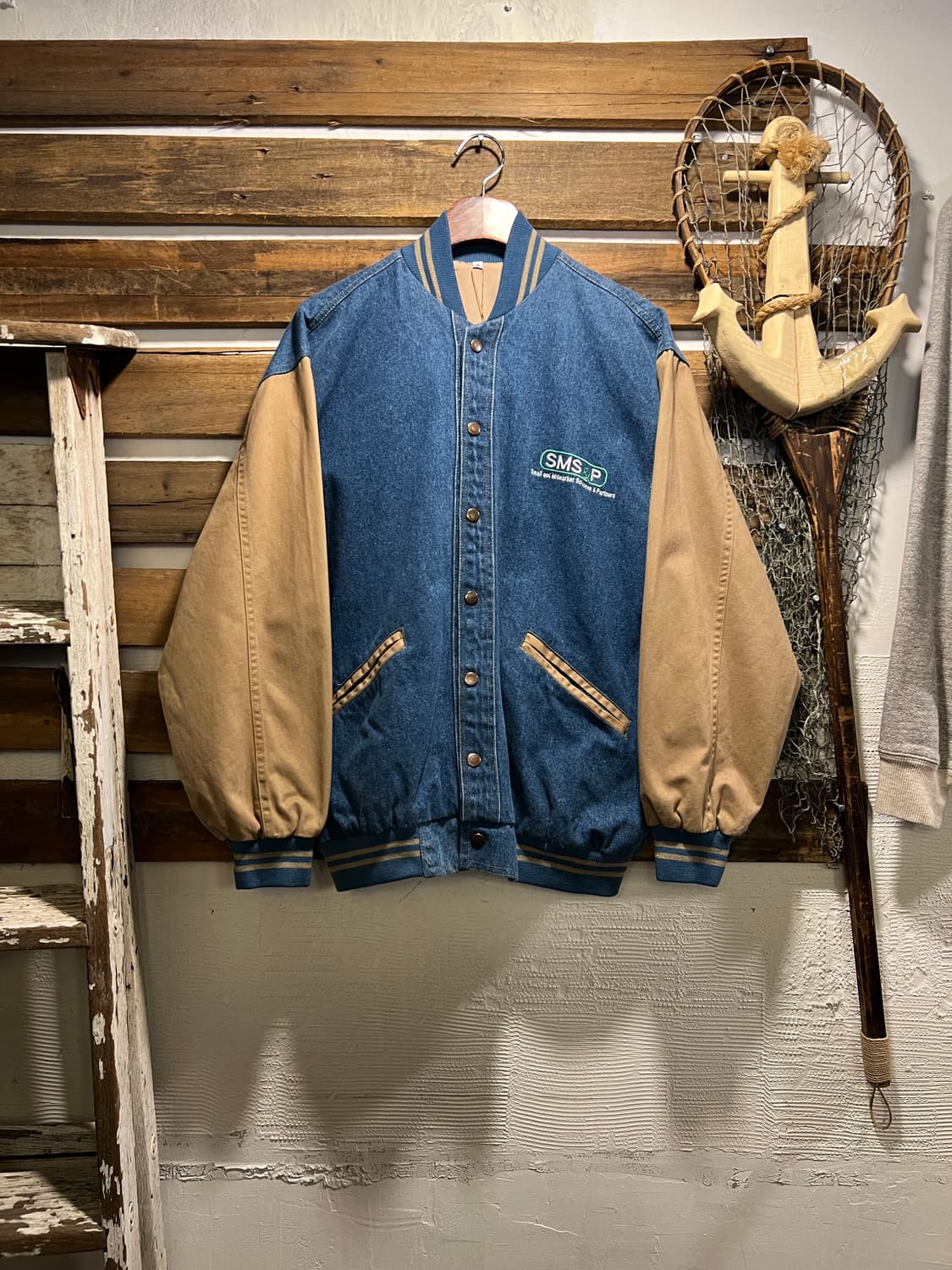 [M]마이크로소프트 데님 바시티 자켓 상품이미지6