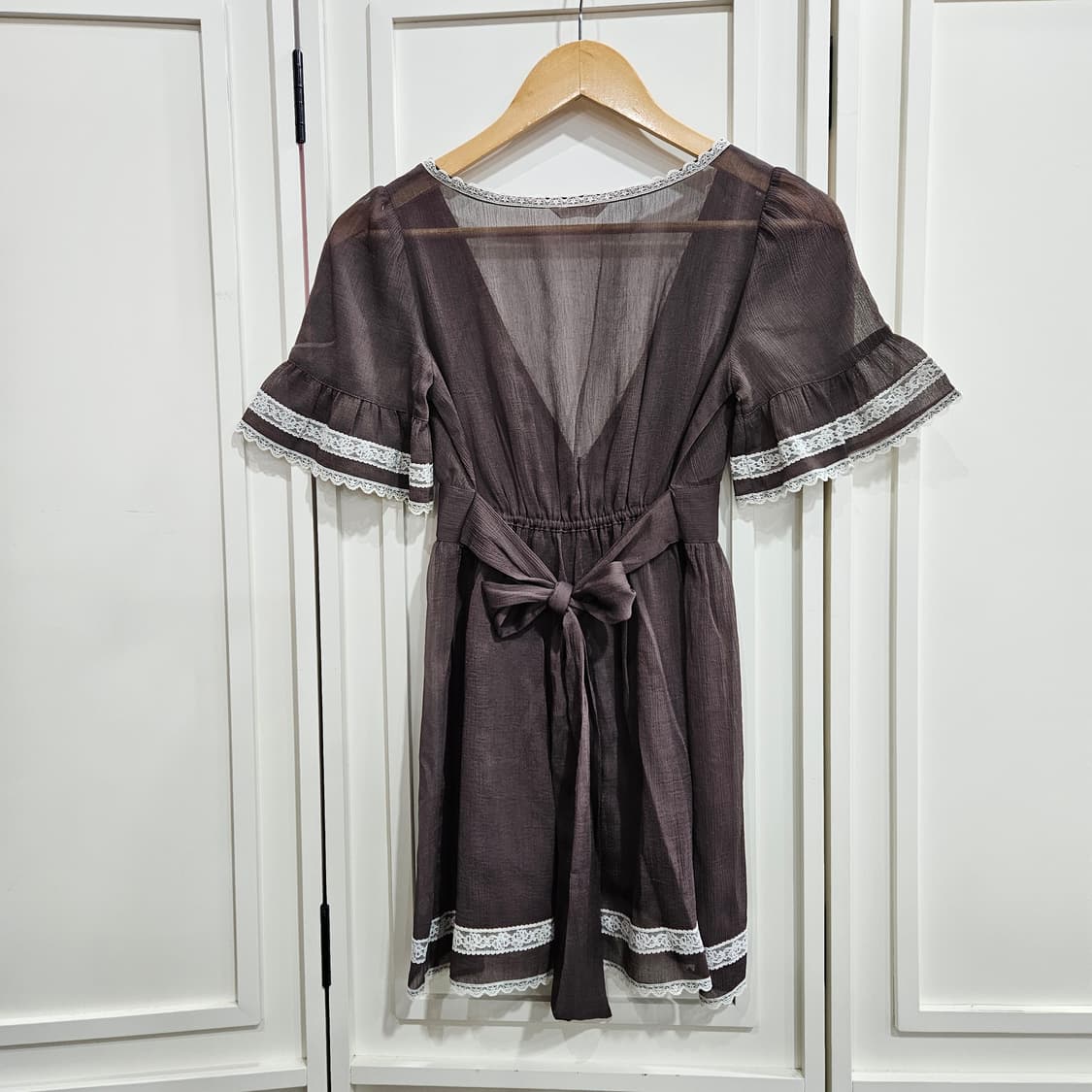 레스트로즈(LEST ROSE) 초코무드 레이스 원피스 상품이미지5