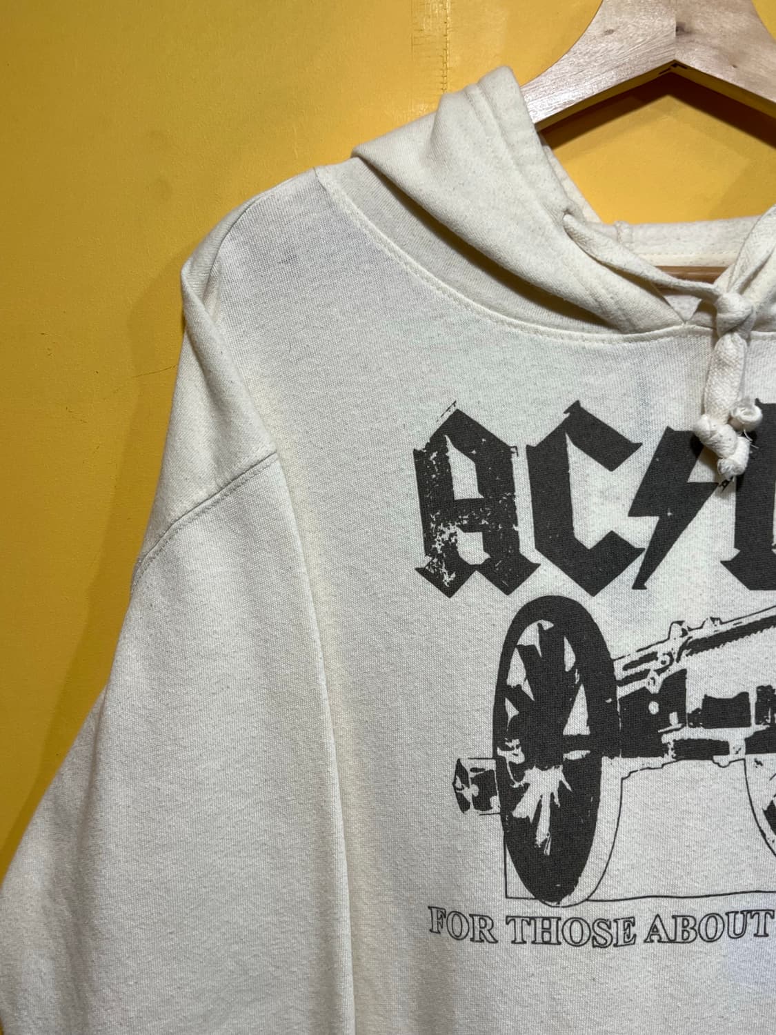 ACDC 캐논 프린팅 빈티지 밴드 후드티셔츠 상품이미지5