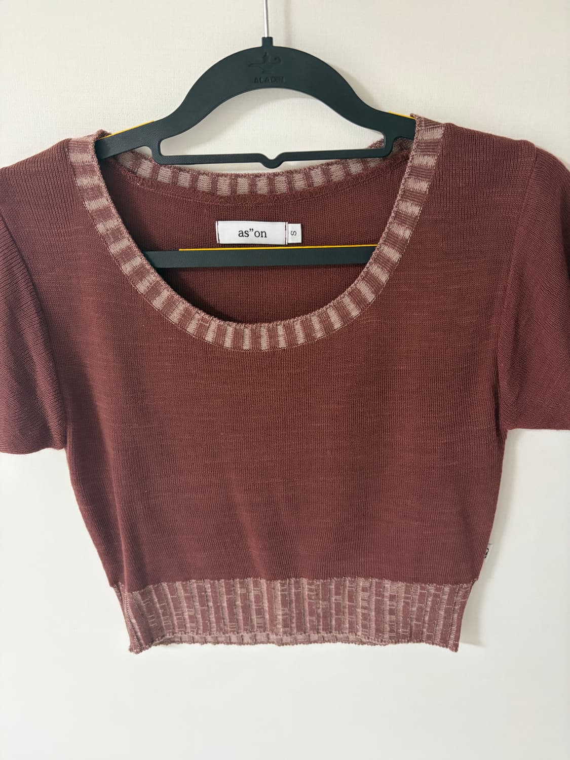 애즈온 반팔 니트 상품이미지1