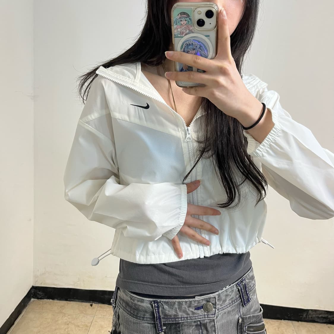 Nike white windbreaker 상품이미지3