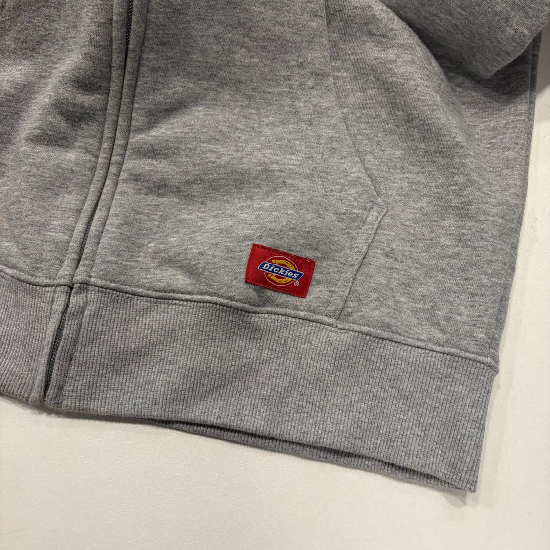 [S] 디키즈 빅로고 자수 스웻 후드집업 그레이 D761 상품이미지7