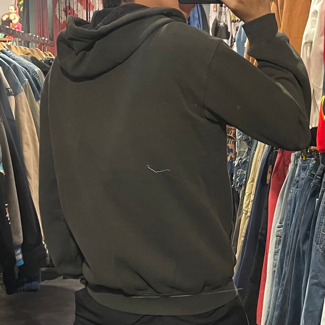 [IM] carhartt 칼하트 블랙 사이드 레터링 후드집업 상품이미지7