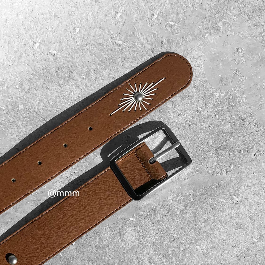 [Unisex] 에스닉 웨스턴 자수 벨트 카멜 상품이미지5