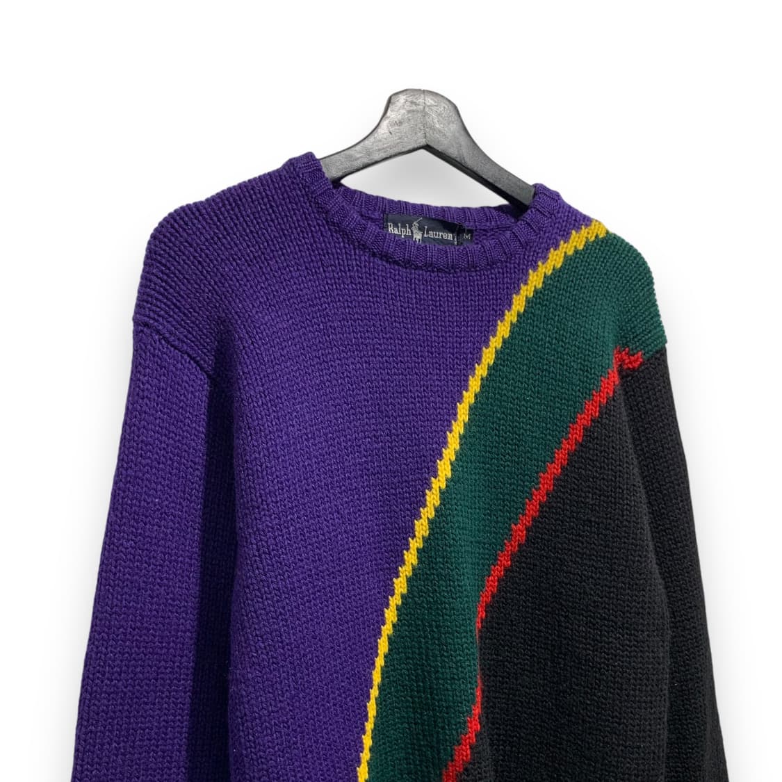 폴로 랄프로렌 90s 배색 울 니트 상품이미지3