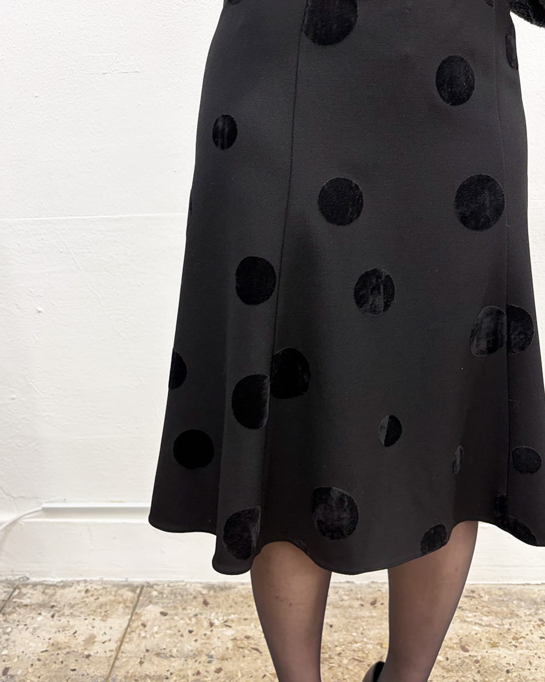 엠포리오 아르마니 2006F/W 도트 패턴 머메이드 스커트 상품이미지4