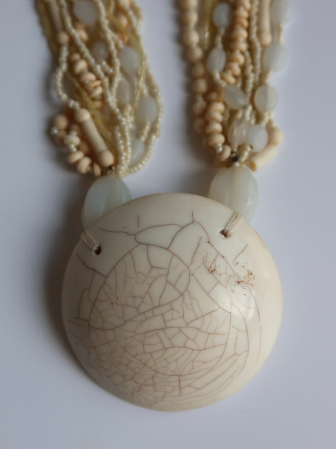ivory disc multi-strand necklace 상품이미지4