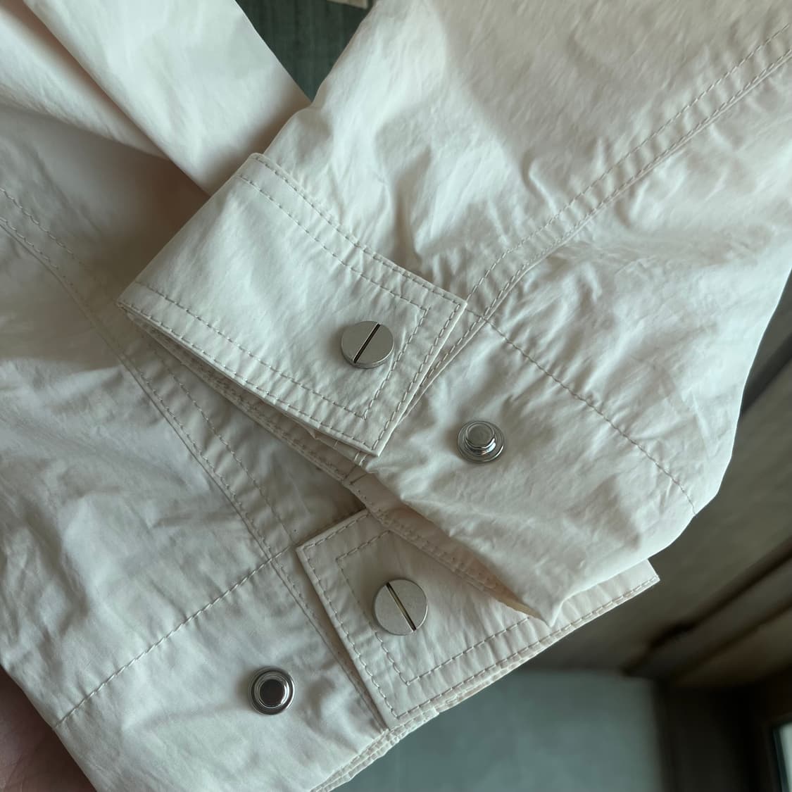 새상품)우영미 더블 지퍼 자켓 아이보리 상품이미지4