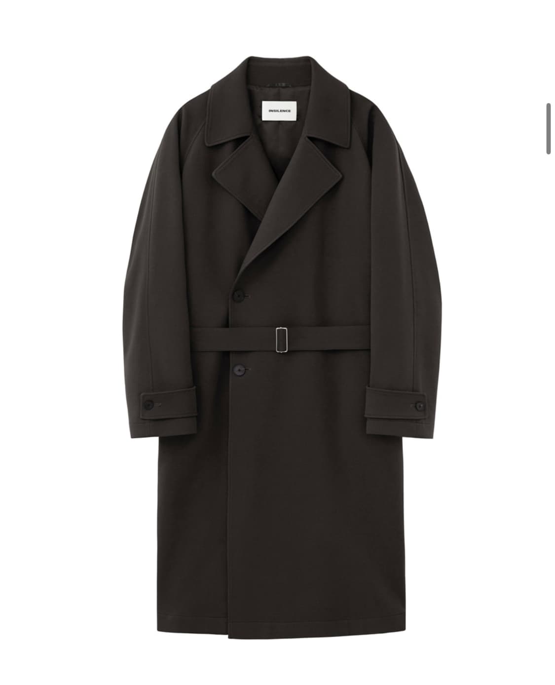 인사일런스 울 트렌치 코트 다크 브라운  상품이미지3