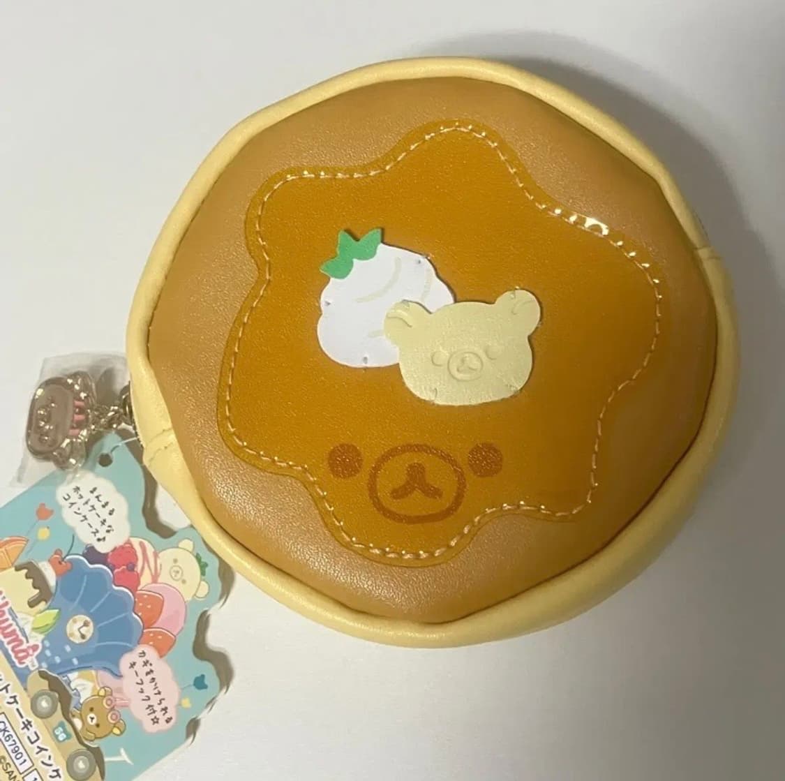 리락쿠마 팬케이크 키링 원형 파우치 산엑스 상품이미지2